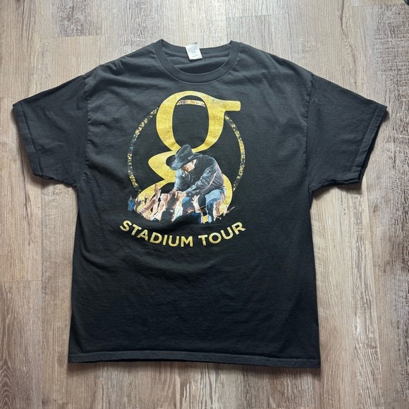 Hanes Other - Garth Brooks Stadium Tour Black T-Shirt Hanes men’s XL double sided prints